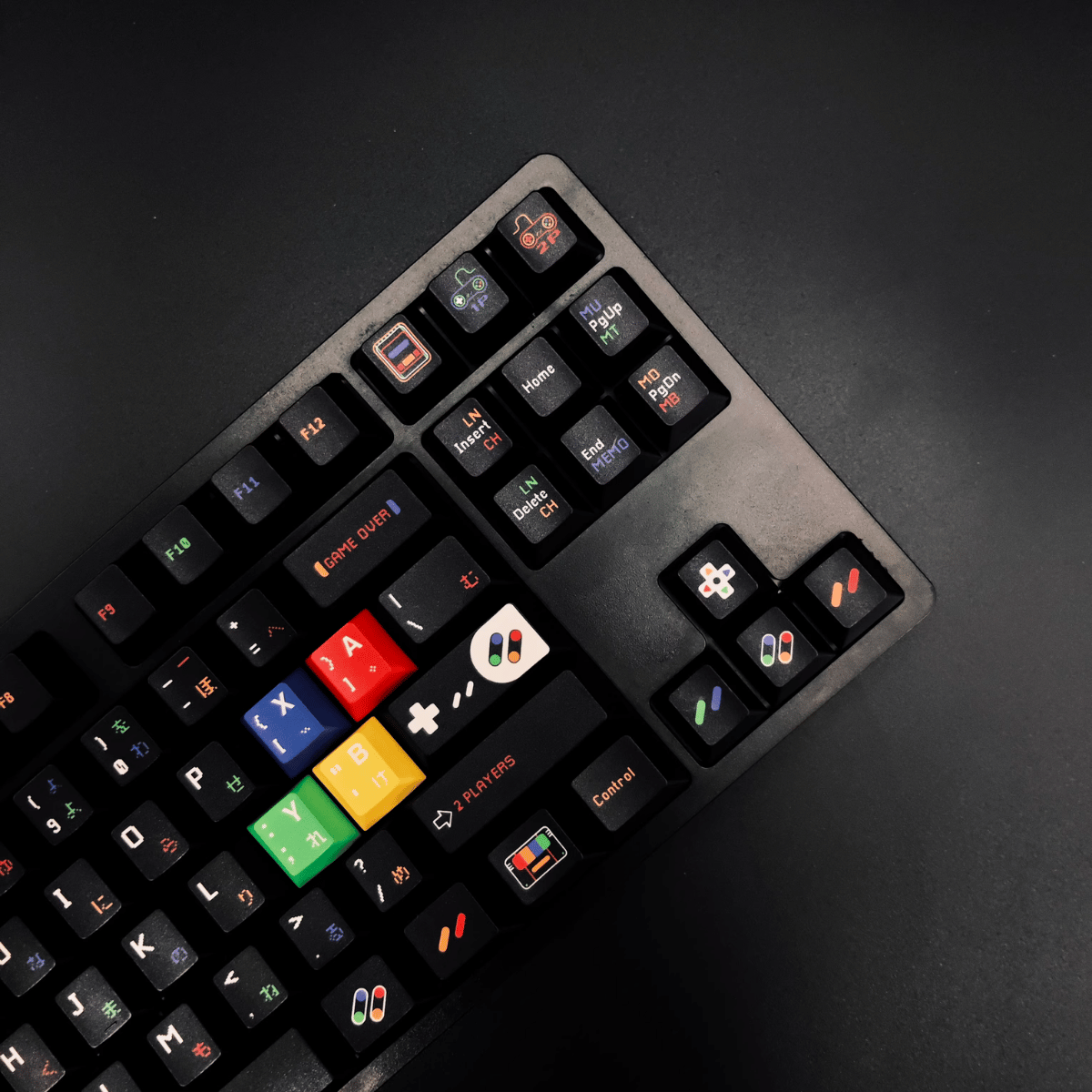 Keycap NDN Retro Game PBT Dye-sub Cherry Profile