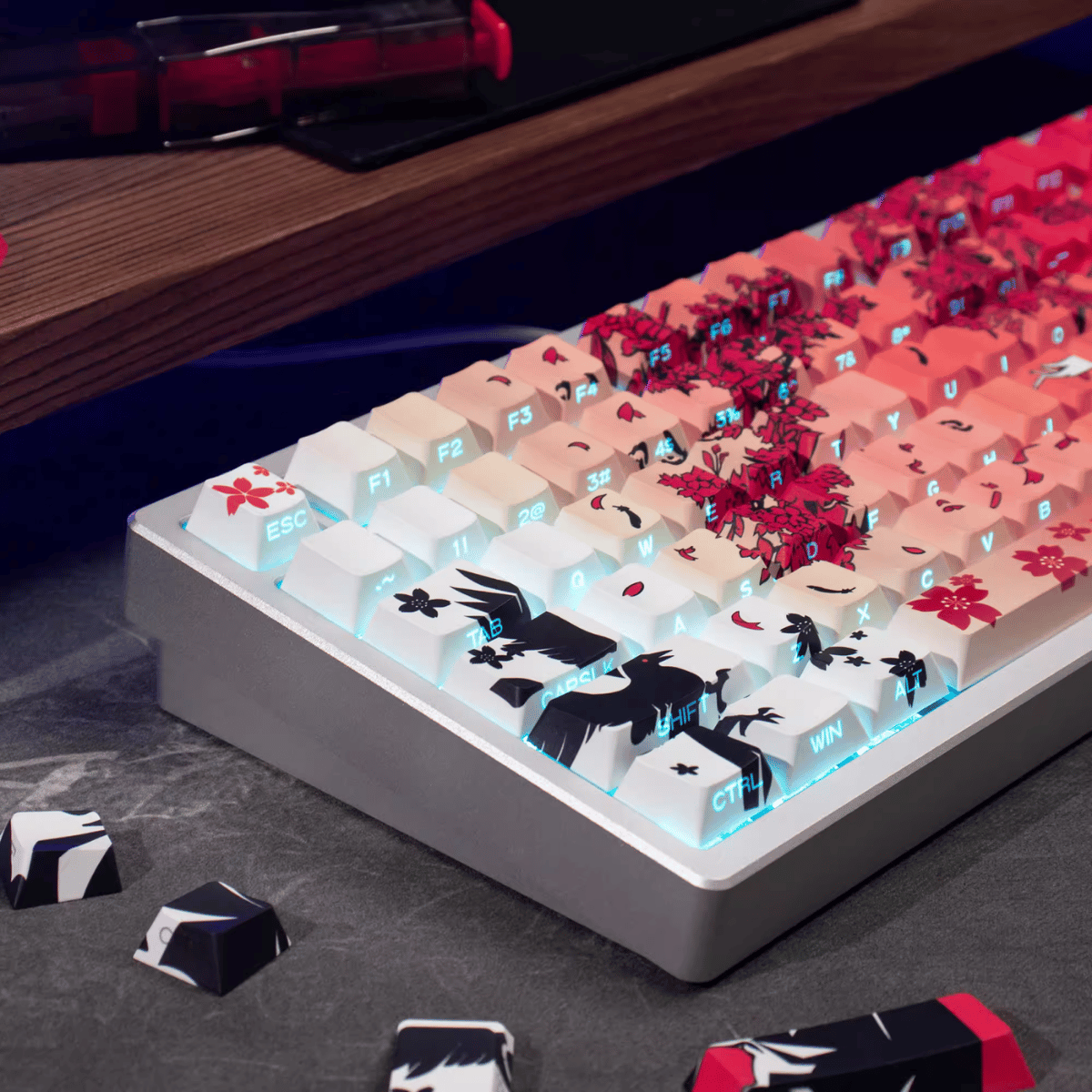 Keycap CMK Makima Sakura PBT Dye-sub Cherry Profile