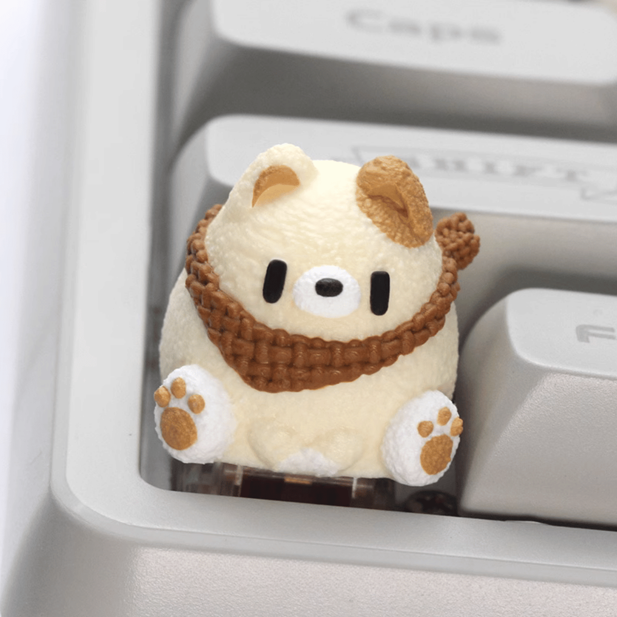 Artisan Bear Wearing A Scarf