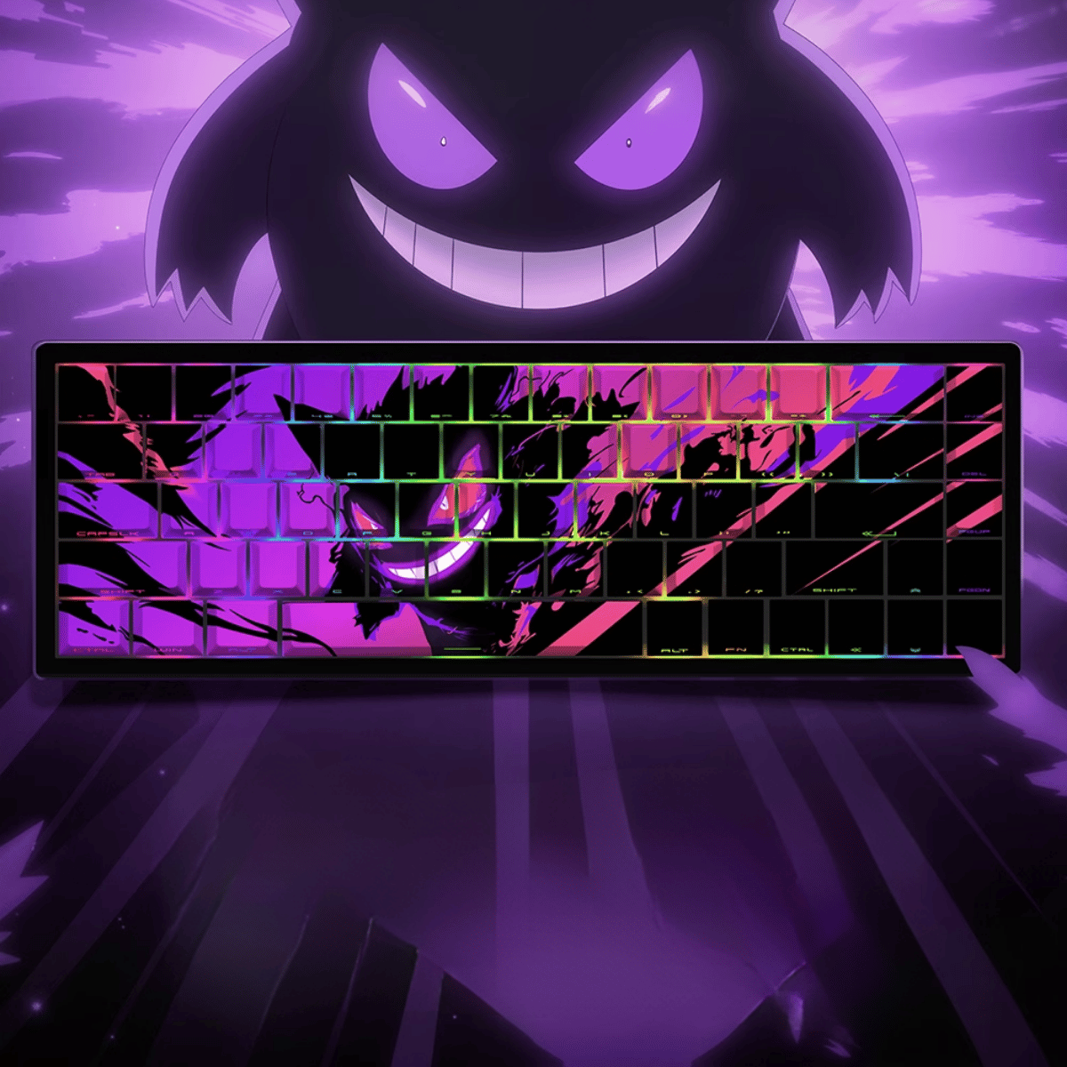 Keycap CMK Pokémon Gengar PBT Dye-sub Cherry Profile