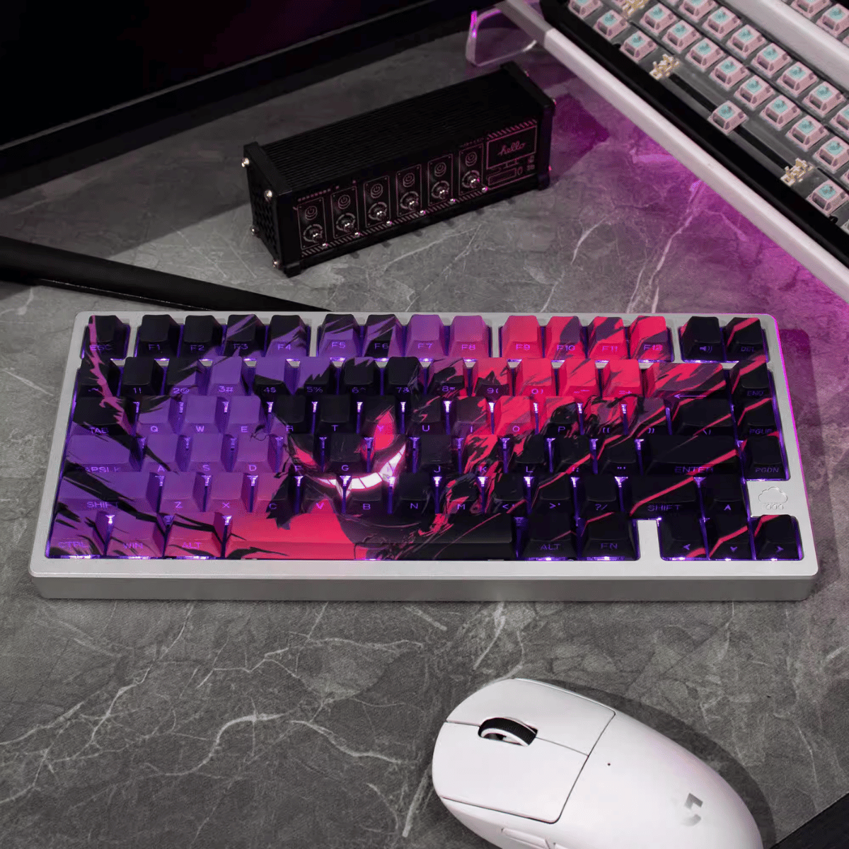 Keycap CMK Pokémon Gengar PBT Dye-sub Cherry Profile