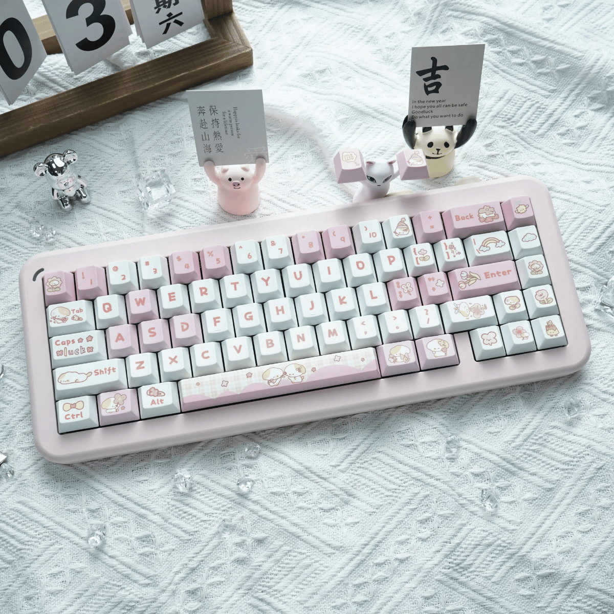 Keycap Lucky Dog PBT Dye-sub Cherry Profile