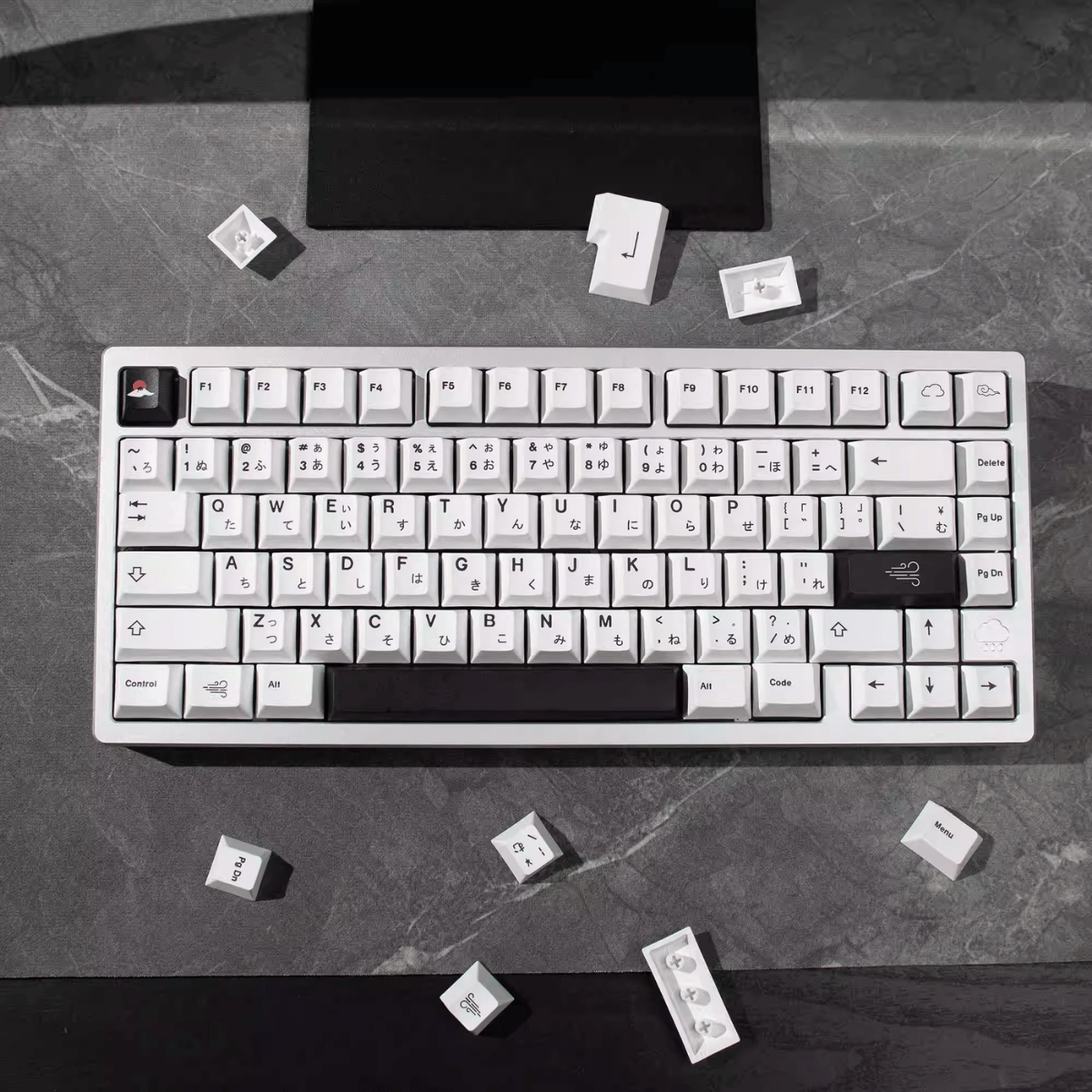 Keycap CMK PBT BOW Cloudy PBT Dye-sub Cherry Profile