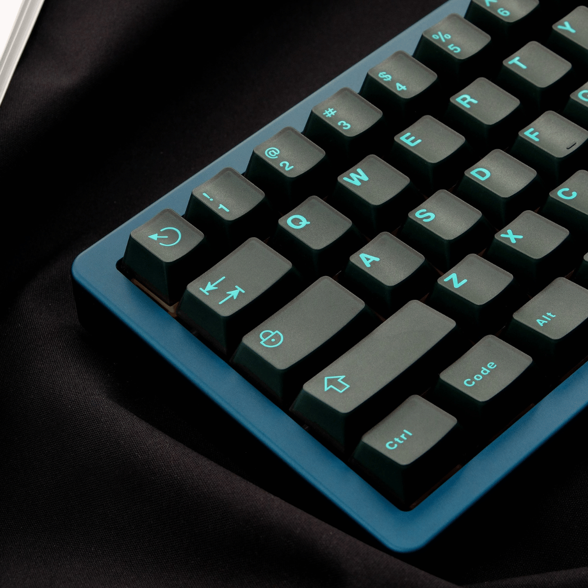 Keycap Aifei ABS Semi-transparent Blue Cyan ABS Double-shot Cherry Profile