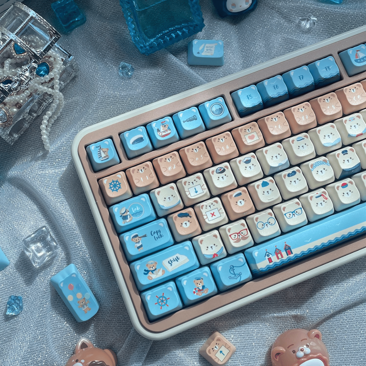 Keycap NDN Pirate Bear PBT Dye-sub PDA Profile