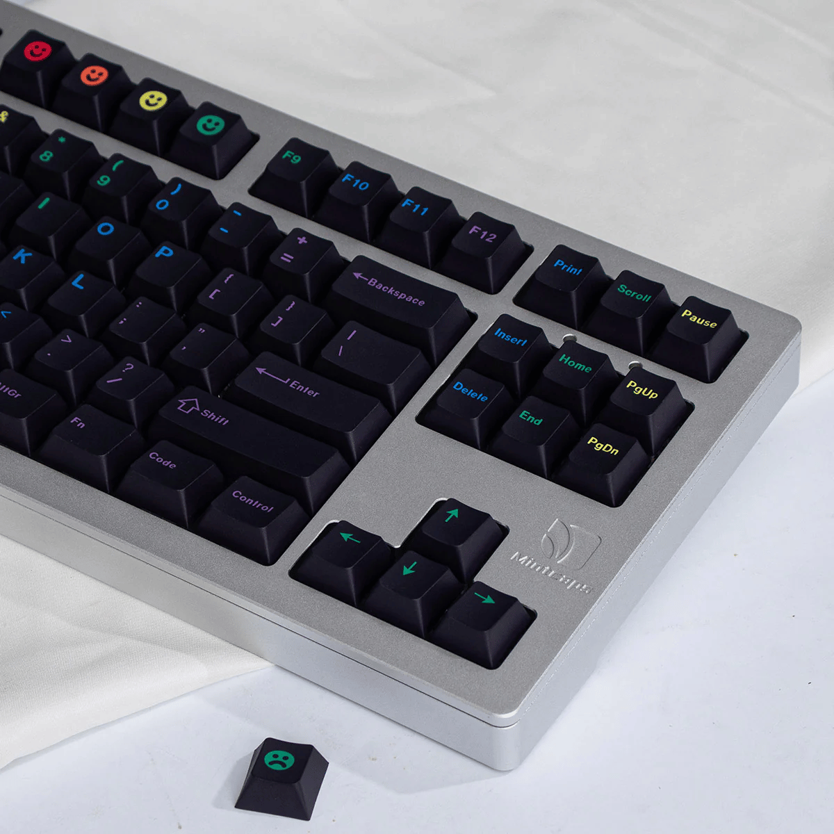 Keycap CMK PBT Midnight Rainbow PBT Dye-sub Cherry Profile