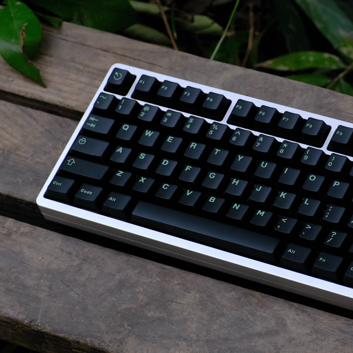 Keycap Aifei ABS Semi-transparent Dark Green ABS Double-shot Cherry Profile