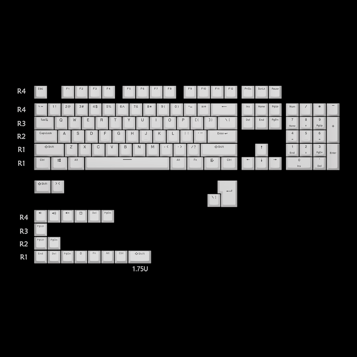 Keycap CMK ABS Xuyên LED Profile OEM