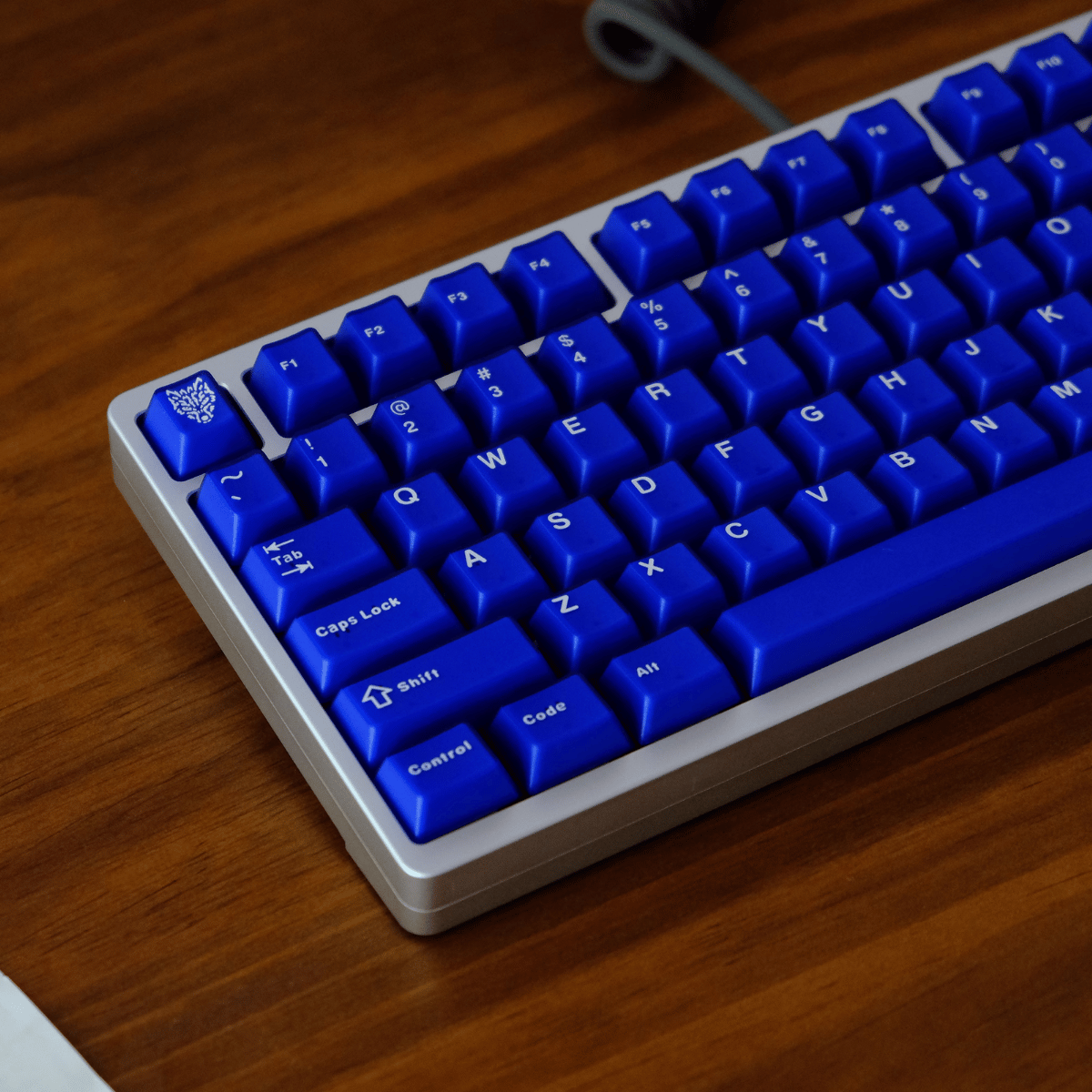 Keycap Aifei ABS Semi-transparent Klein Blue ABS Double-shot Cherry Profile