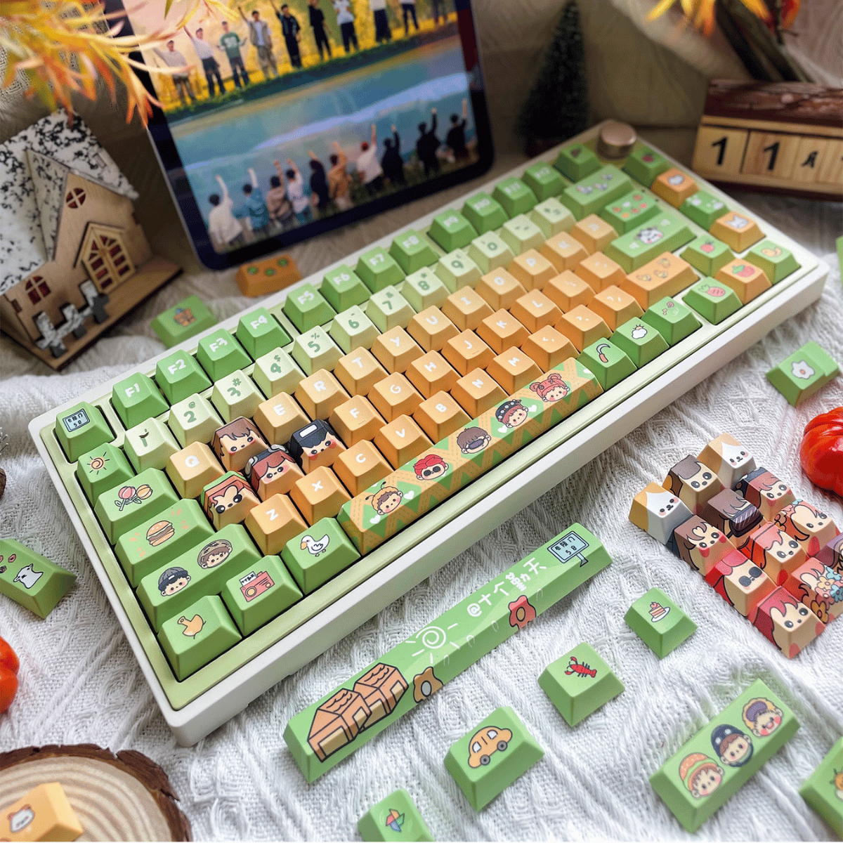 Keycap Farmer PBT Dye-sub Cherry Profile