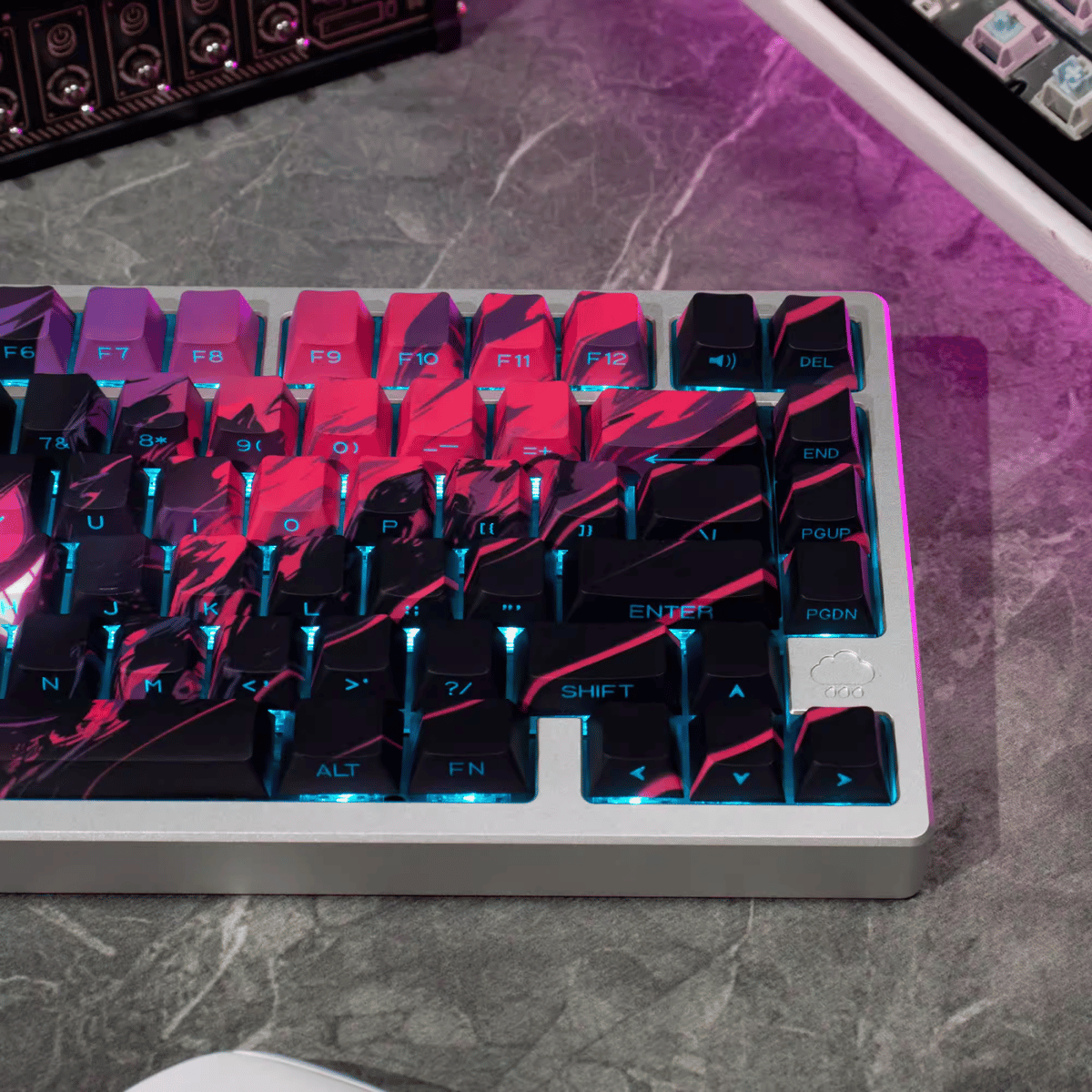 Keycap CMK Pokémon Gengar PBT Dye-sub Cherry Profile