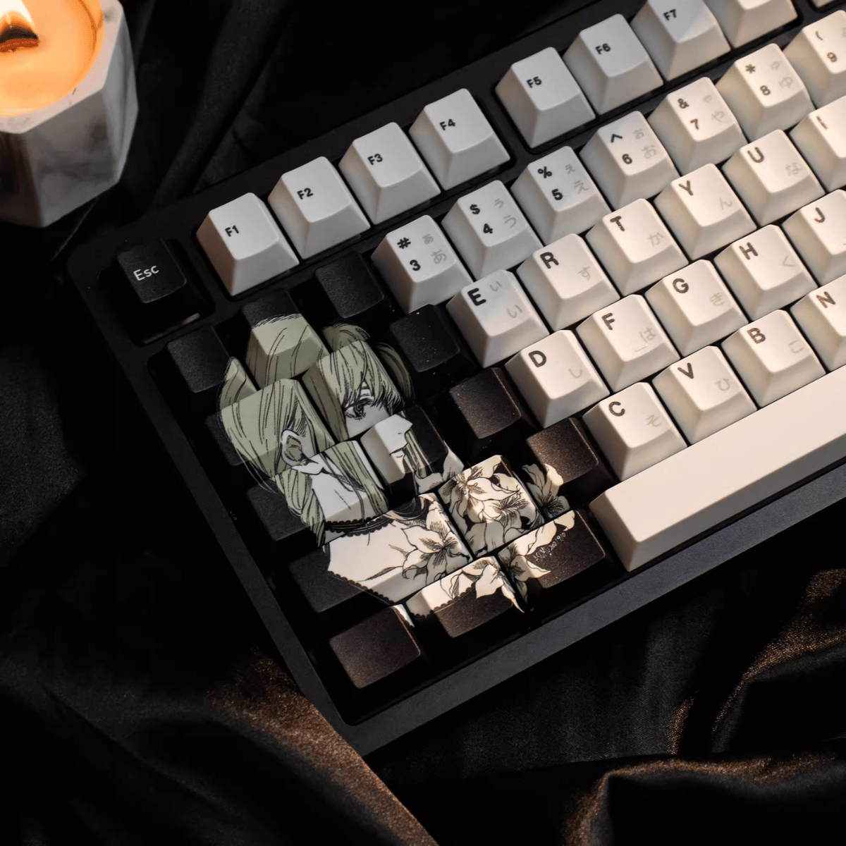 Keycap CMK Makima Flower PBT Dye-sub Cherry Profile