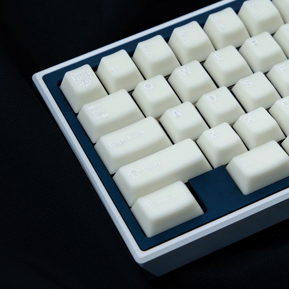 Keycap Aifei ABS Semi-transparent Marble White ABS Double-shot Cherry Profile