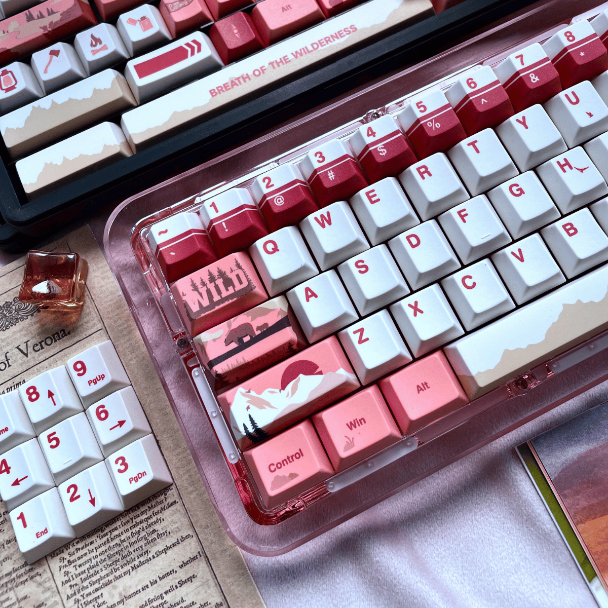Keycap NDN Twilight Wilderness PBT Dye-sub Cherry  Profile