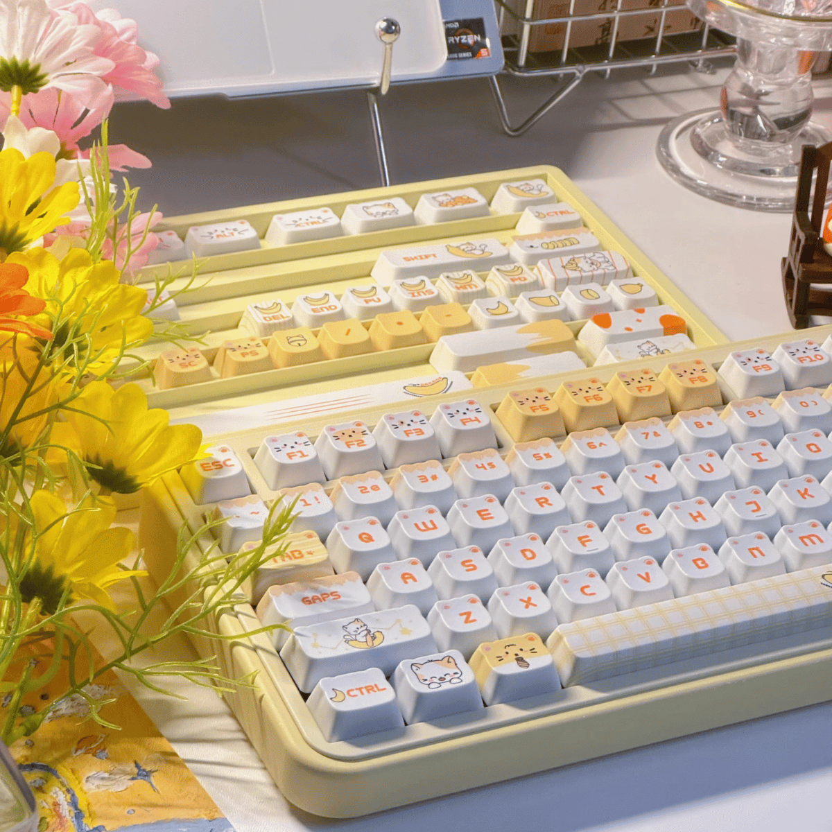 Keycap NDN Banana Cat PBT Dye-sub PDA Profile