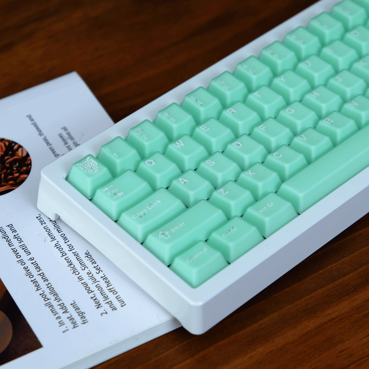 Keycap Aifei ABS Semi-transparent Tiffany ABS Double-shot Cherry Profile