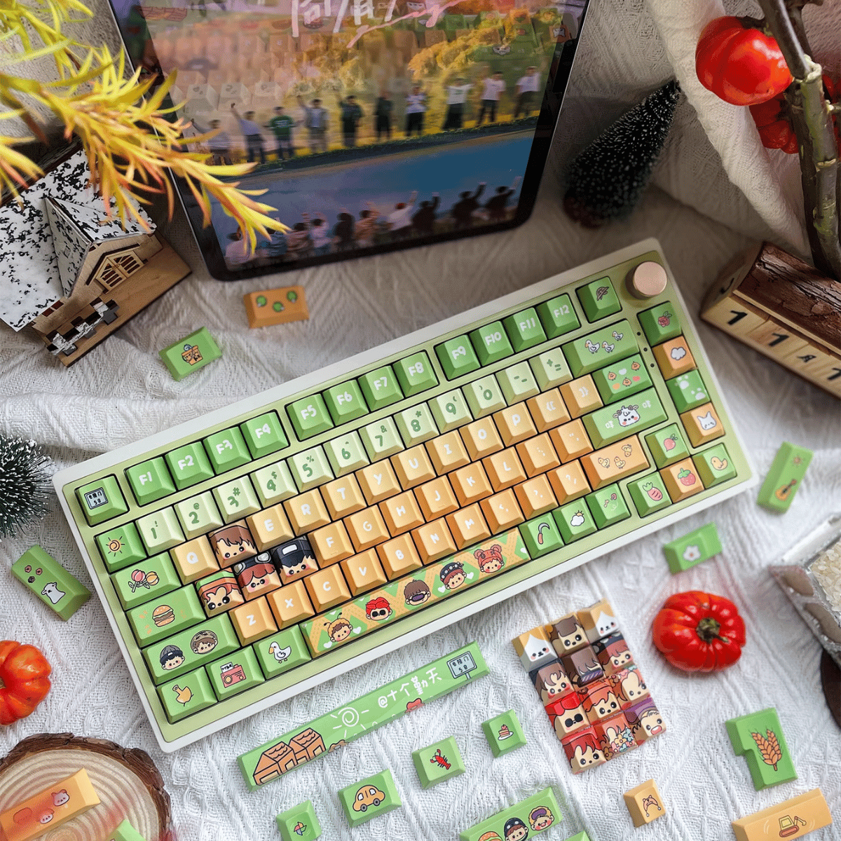 Keycap Farmer PBT Dye-sub Cherry Profile