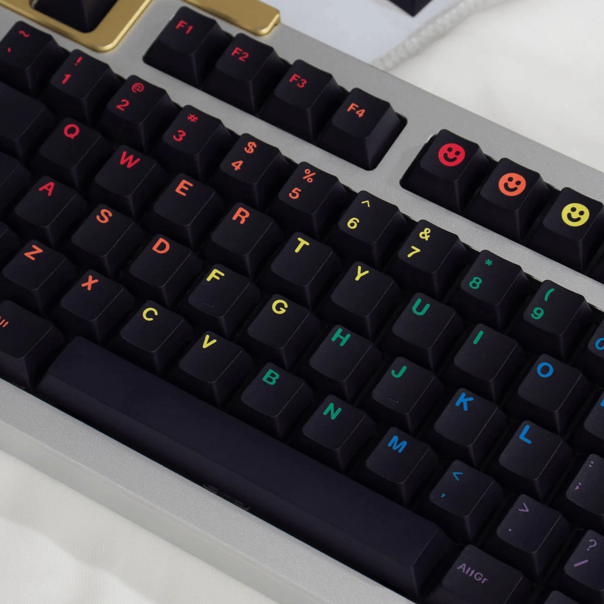 Keycap CMK PBT Midnight Rainbow PBT Dye-sub Cherry Profile