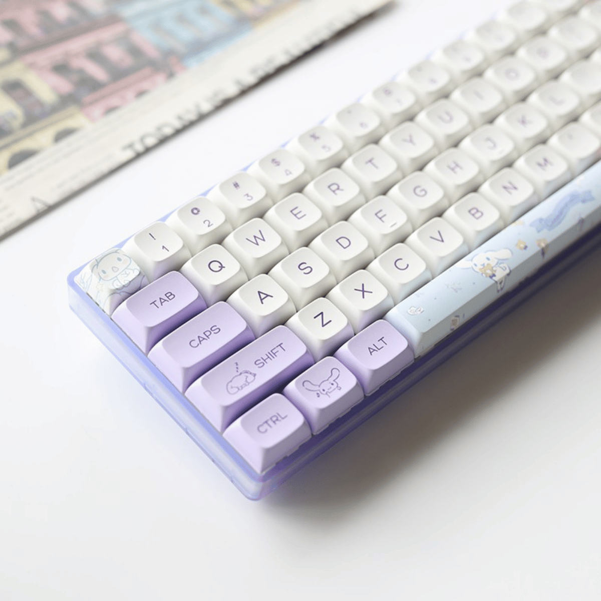 Keycap XDA PBT Cinnamon Dog Rainbow