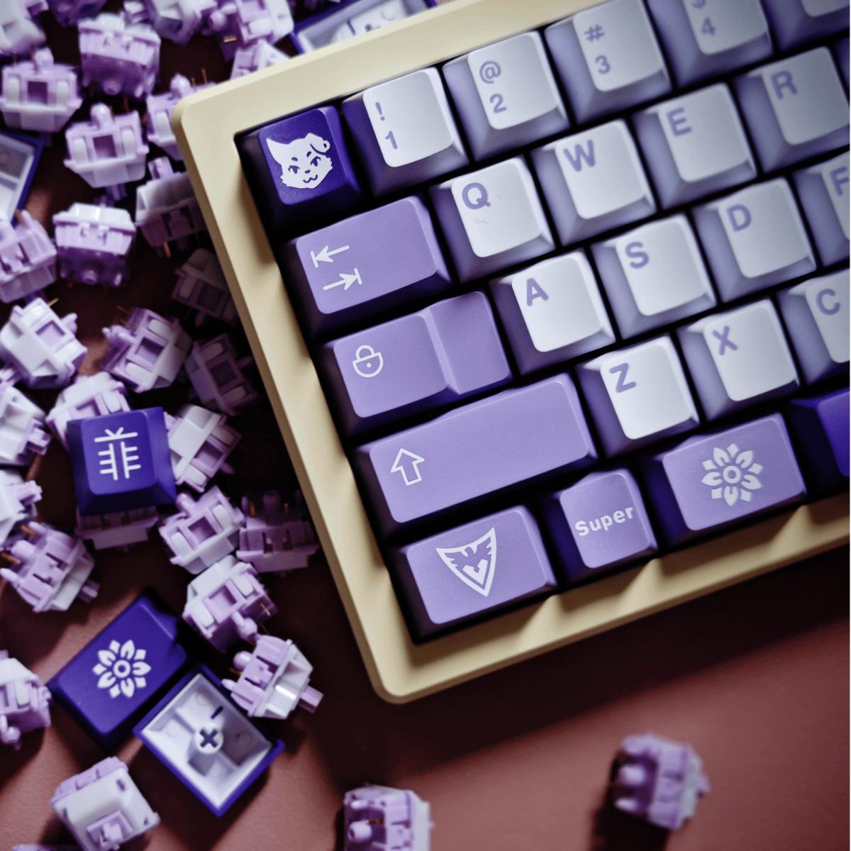Keycap Aifei ABS Frost Witch ABS Double-shot Cherry Profile