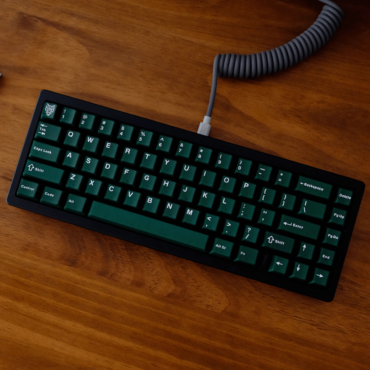 Keycap Aifei ABS Semi-transparent Emerald ABS Double-shot Cherry Profile