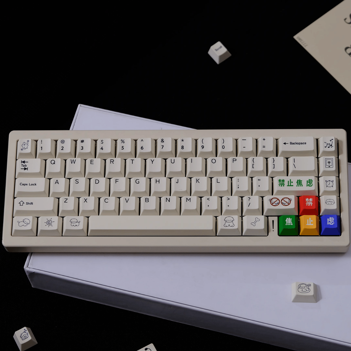Keycap Puppies PBT Dye-sub Cherry Profile