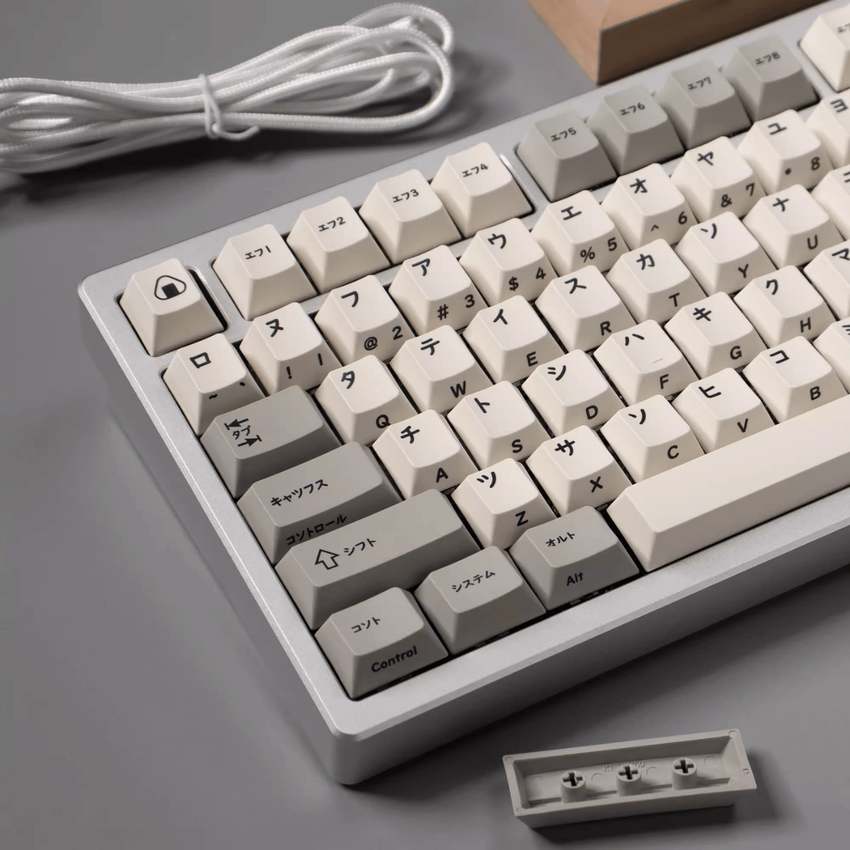 Keycap CMK PBT Retro Japanese Katakana PBT Dye-sub Cherry Profile