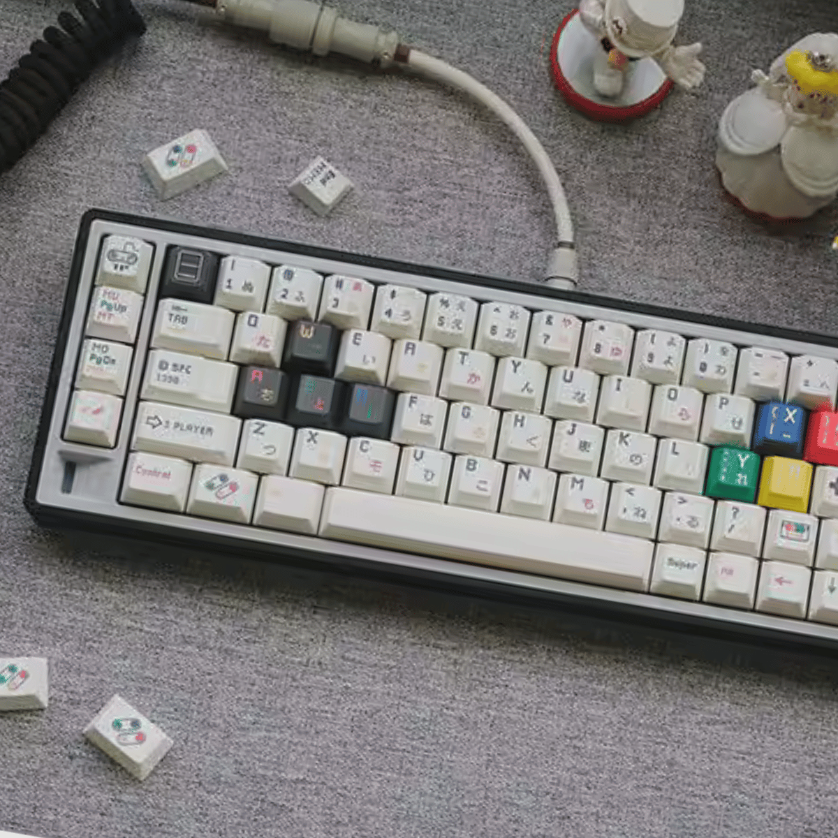 Keycap NDN Retro Game PBT Dye-sub Cherry Profile