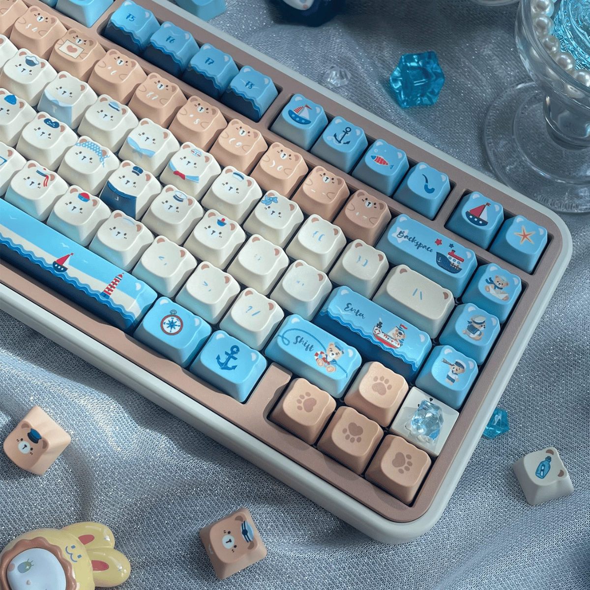 Keycap NDN Pirate Bear PBT Dye-sub PDA Profile