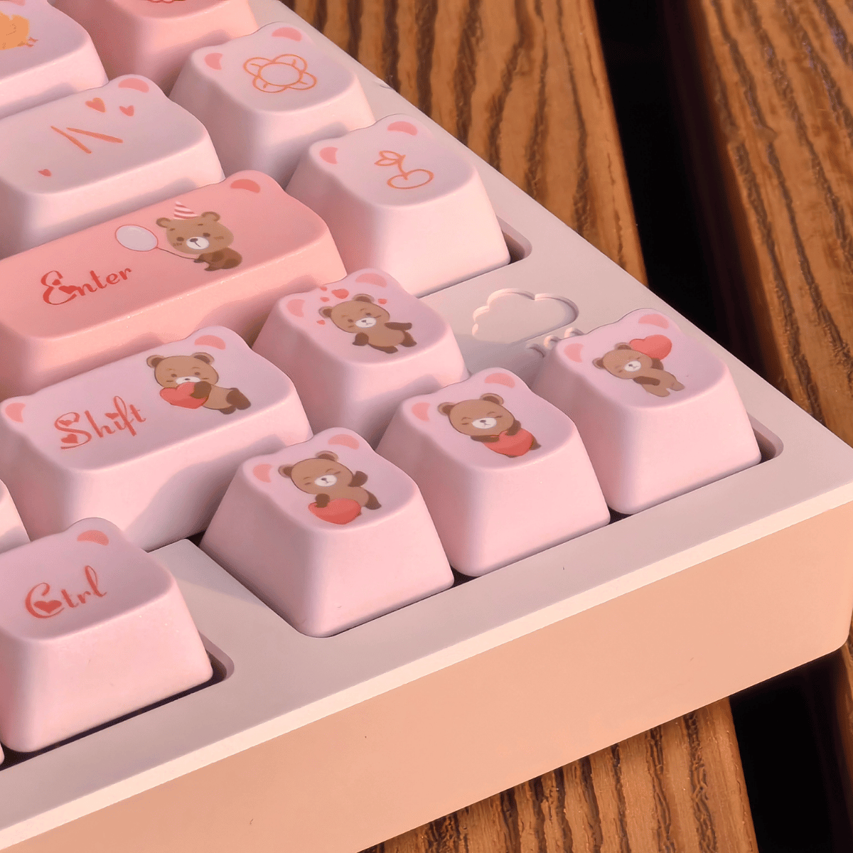 Keycap NDN Cute Bear PBT Dye-sub PDA Profile