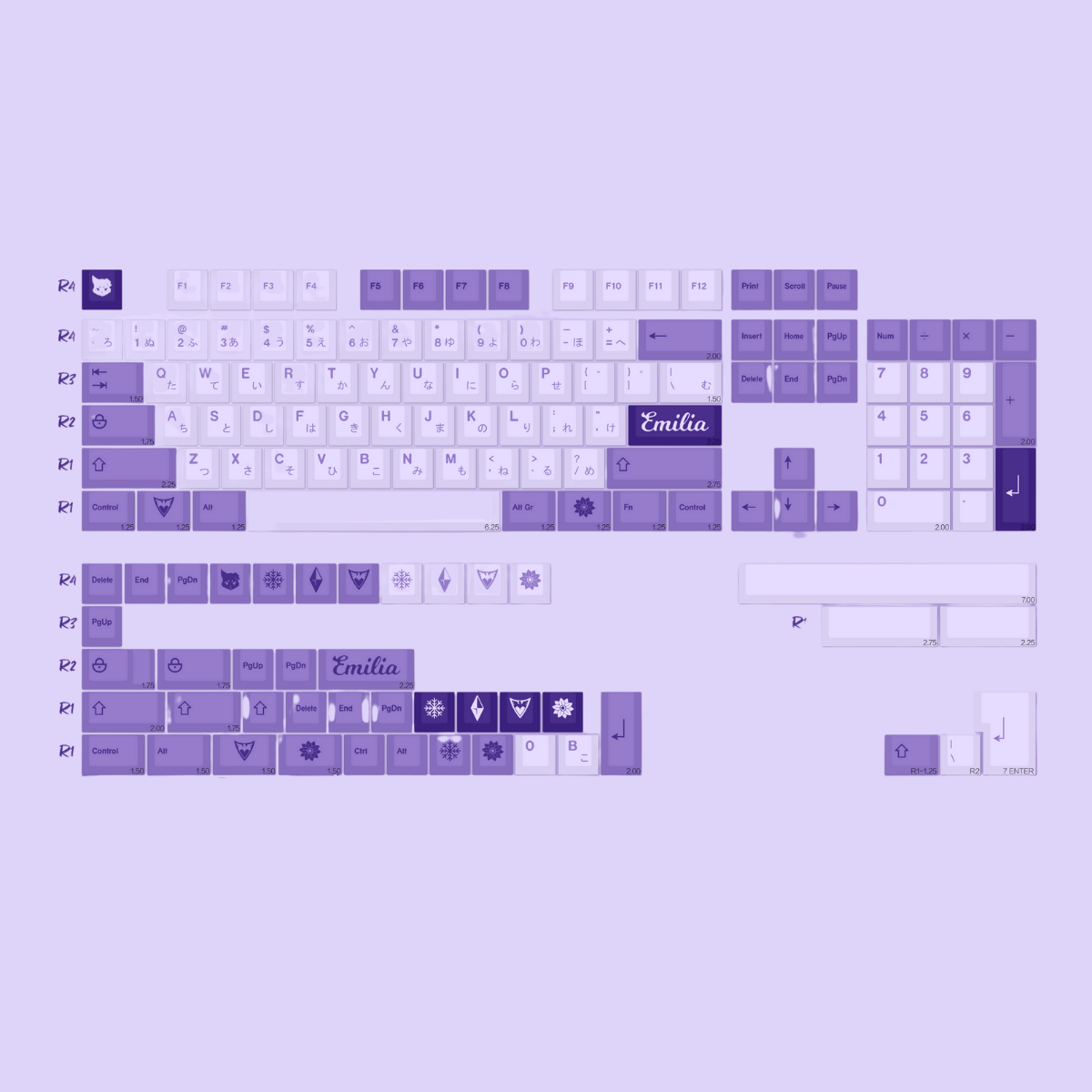 Keycap CMK PBT Frost Witch