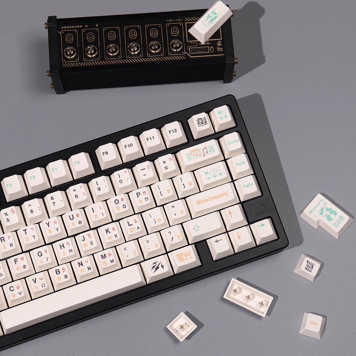 Keycap CMK PBT Unicorn Music PBT Dye-sub Cherry Profile