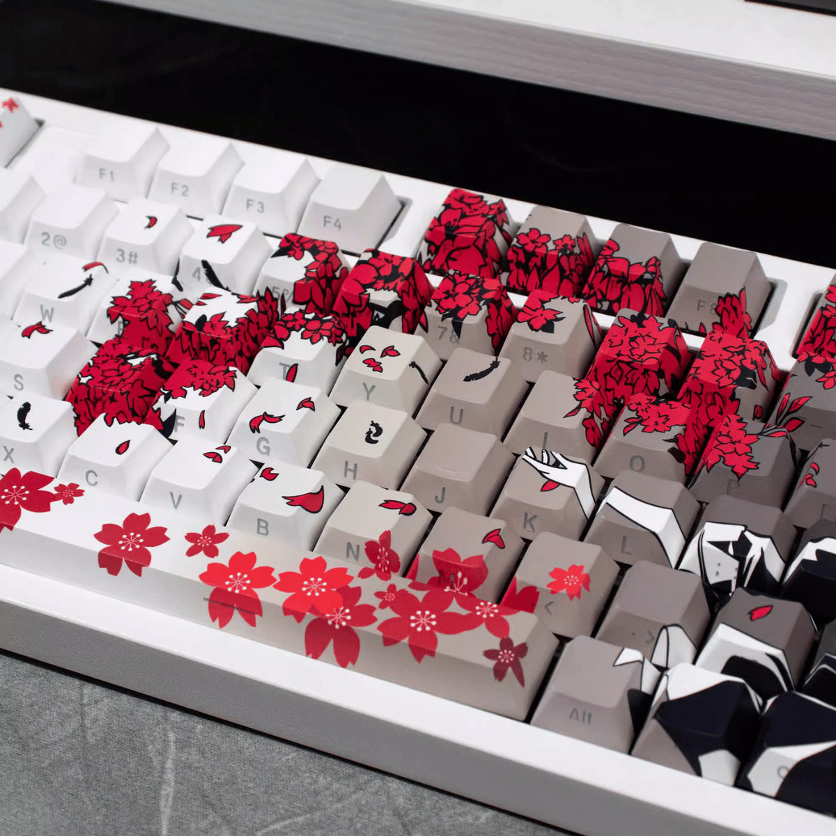 Keycap CMK Makima Sakura PBT Dye-sub Cherry Profile
