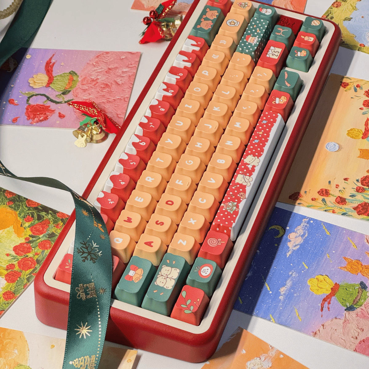 Keycap NDN Christmas Panda PBT Dye-sub PDA Profile