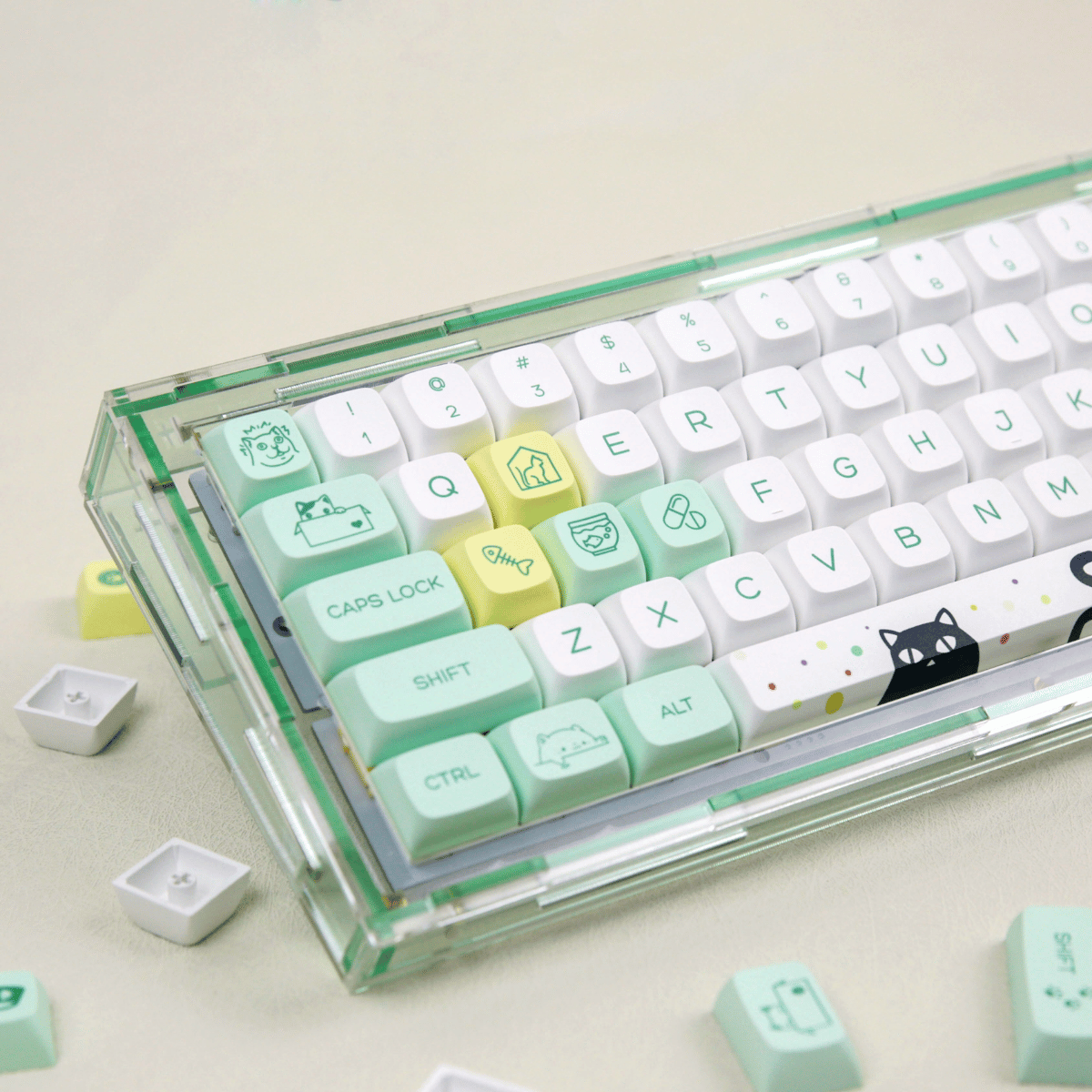 Keycap XDA PBT Strange Cat