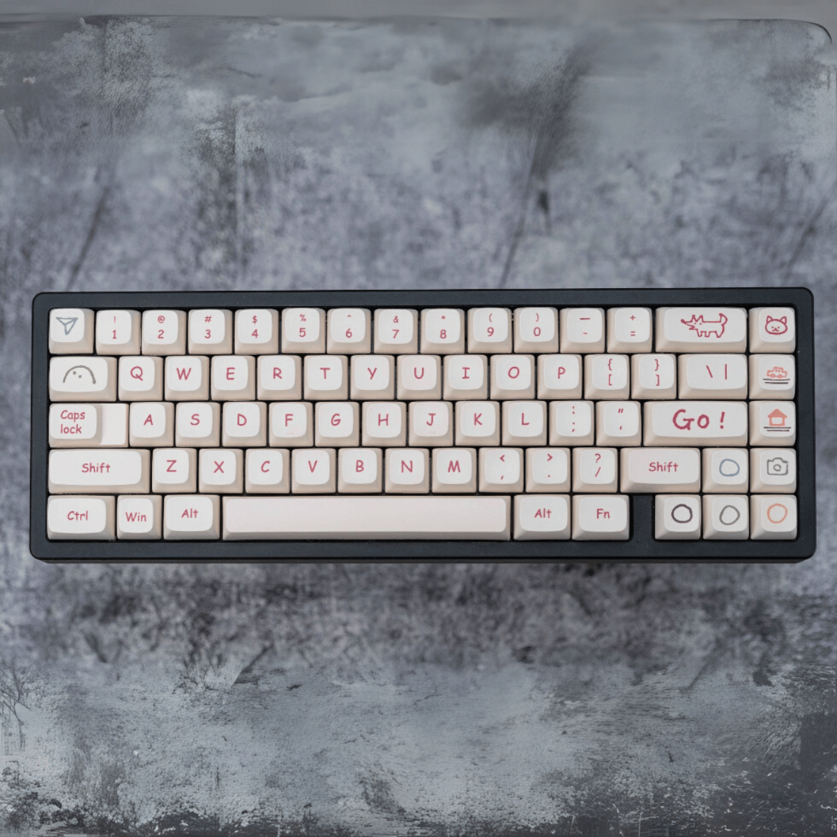 Keycap XDA PBT Graffiti Paint