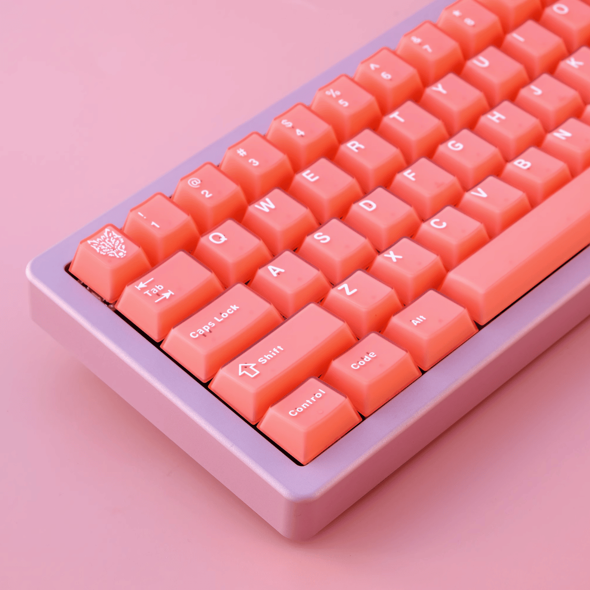 Keycap Aifei Semi-transparent Orange Red ABS Double-shot Cherry Profile