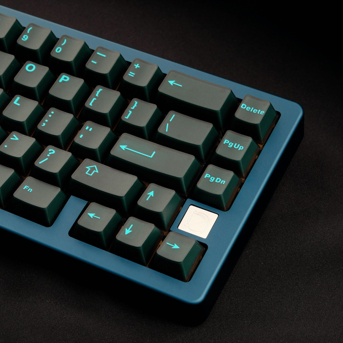 Keycap Aifei ABS Semi-transparent Blue Cyan ABS Double-shot Cherry Profile