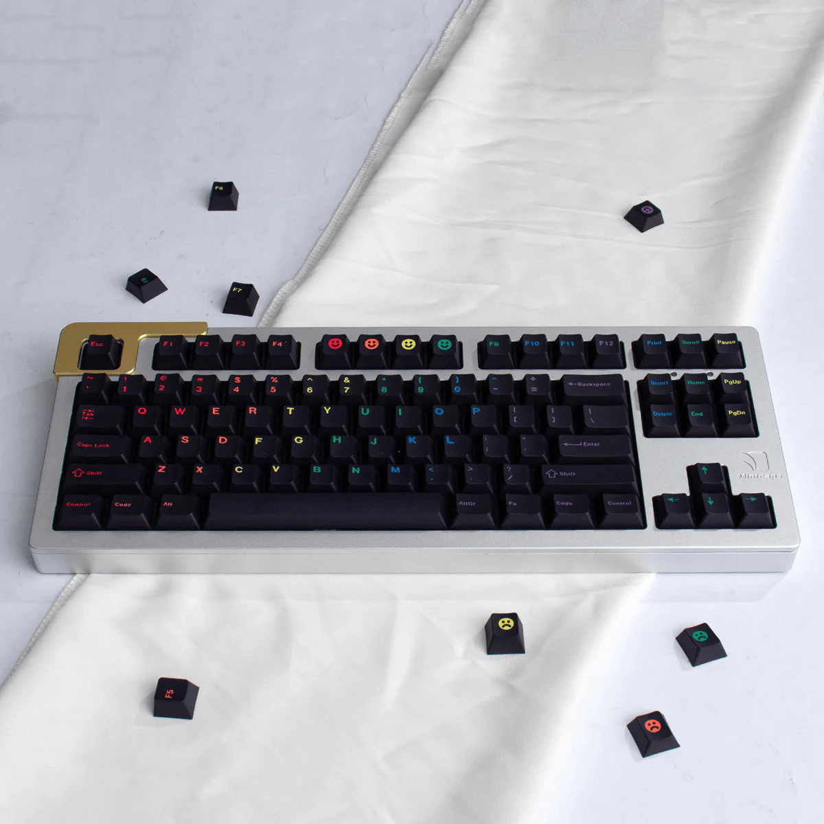 Keycap CMK PBT Midnight Rainbow PBT Dye-sub Cherry Profile