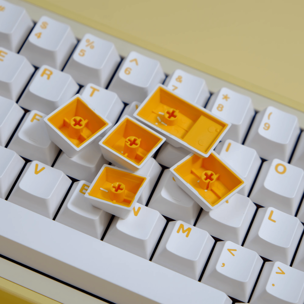 Keycap Aifei ABS Color on White ABS Double-shot Cherry Profile