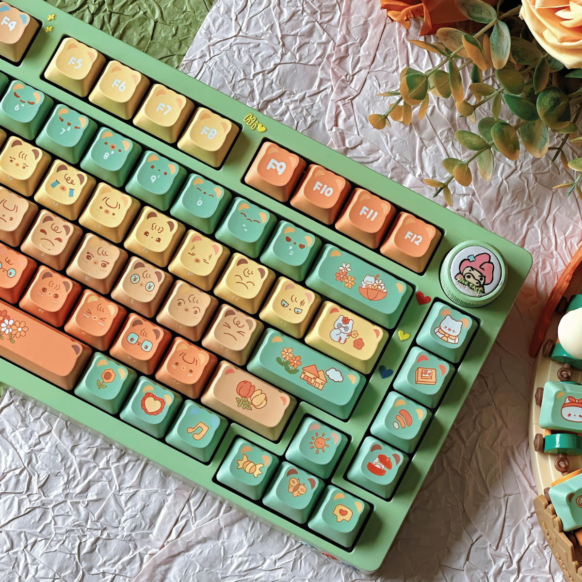 Keycap NDN Citrus Bear PBT Dye-sub PDA Profile