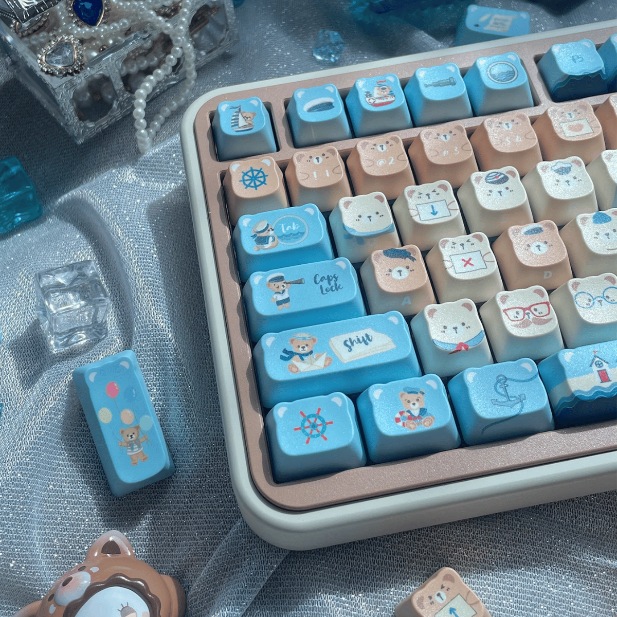 Keycap NDN Pirate Bear PBT Dye-sub PDA Profile