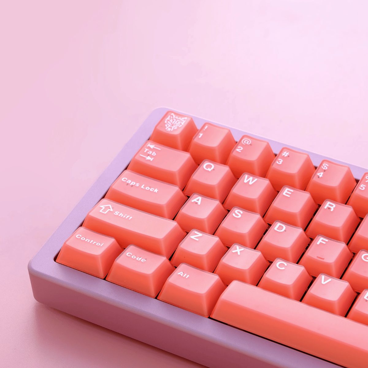 Keycap Aifei Semi-transparent Orange Red ABS Double-shot Cherry Profile
