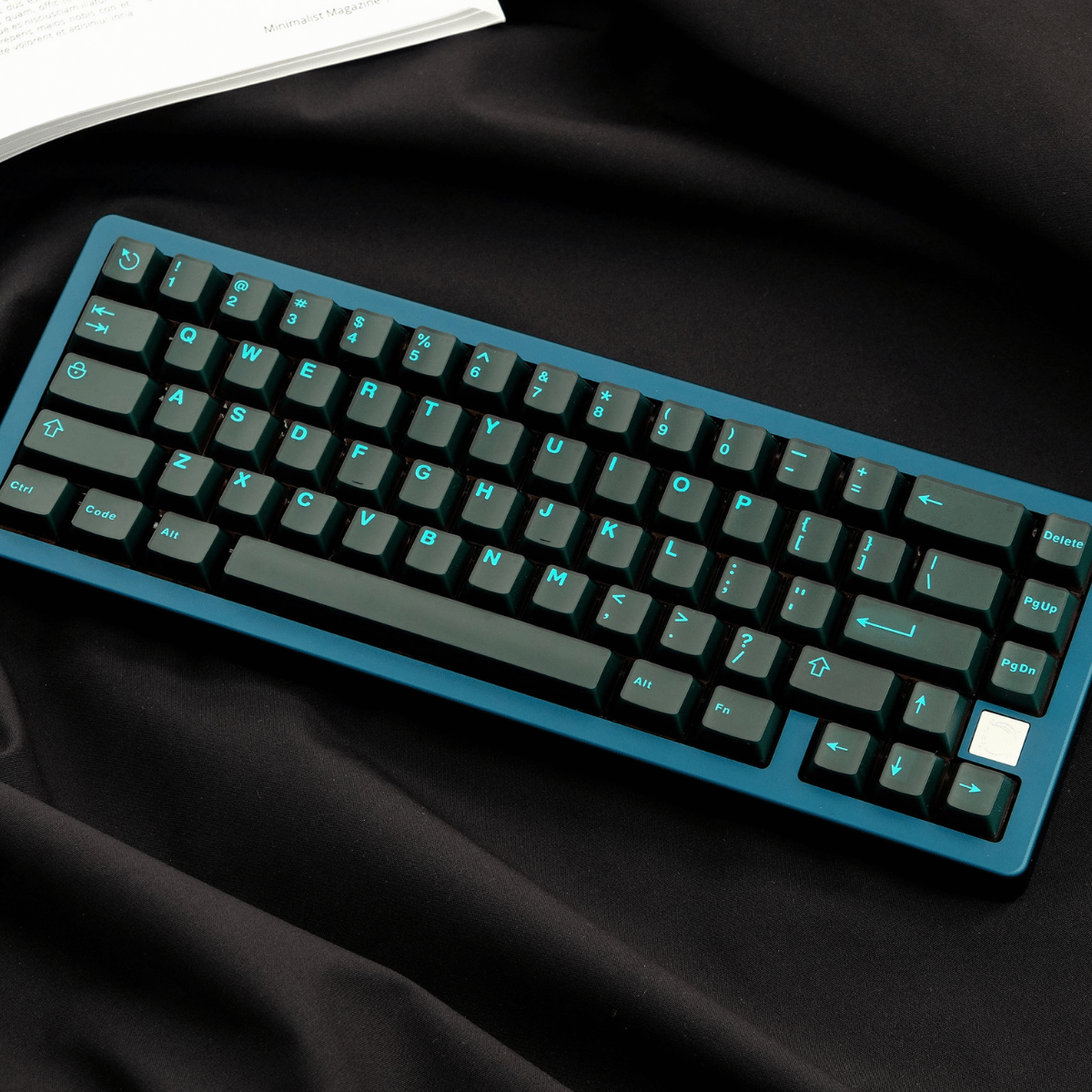 Keycap Aifei ABS Semi-transparent Blue Cyan ABS Double-shot Cherry Profile