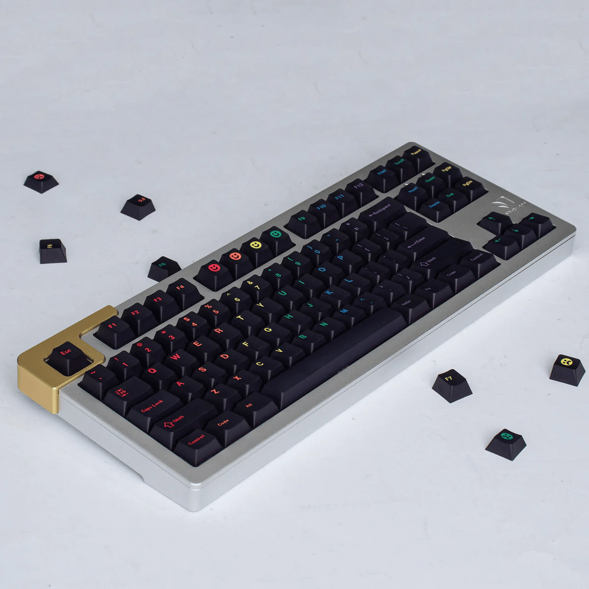 Keycap CMK PBT Midnight Rainbow PBT Dye-sub Cherry Profile