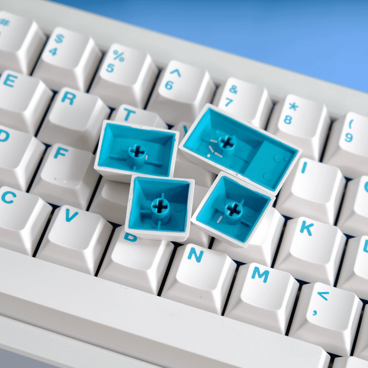 Keycap Aifei ABS Color on White ABS Double-shot Cherry Profile