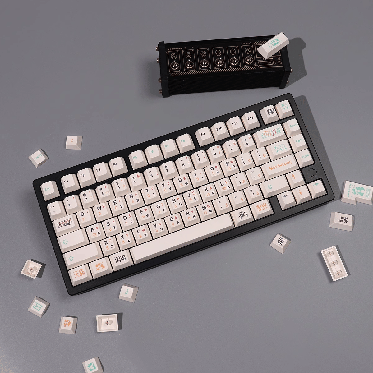 Keycap CMK PBT Unicorn Music PBT Dye-sub Cherry Profile