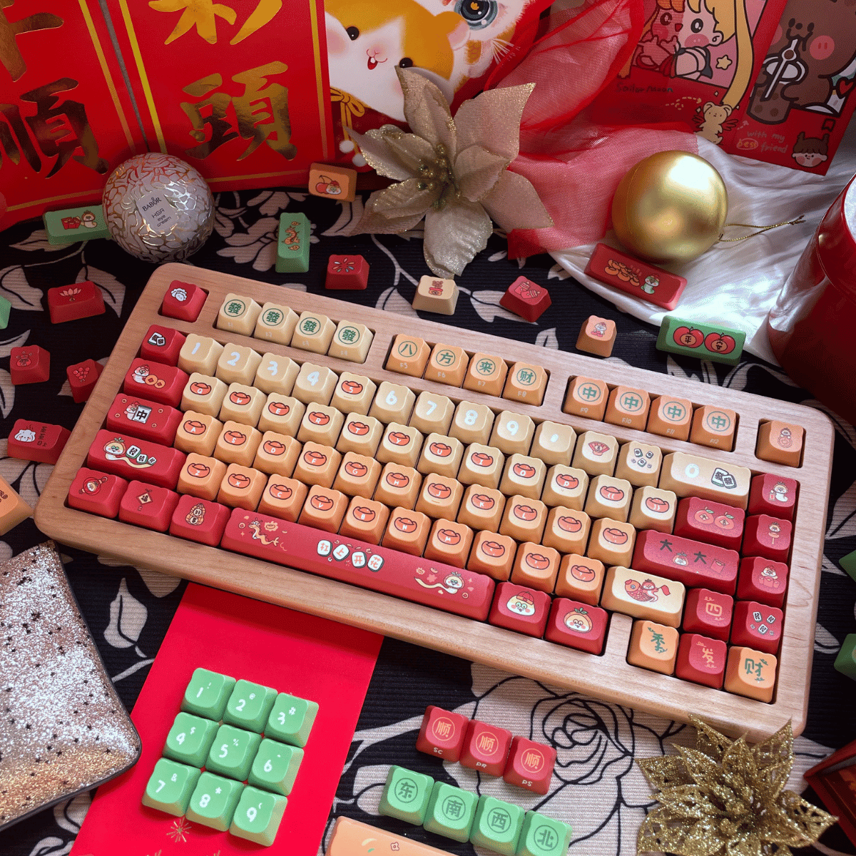 Keycap NDN Lucky Snake PBT Dye-sub PDA Profile