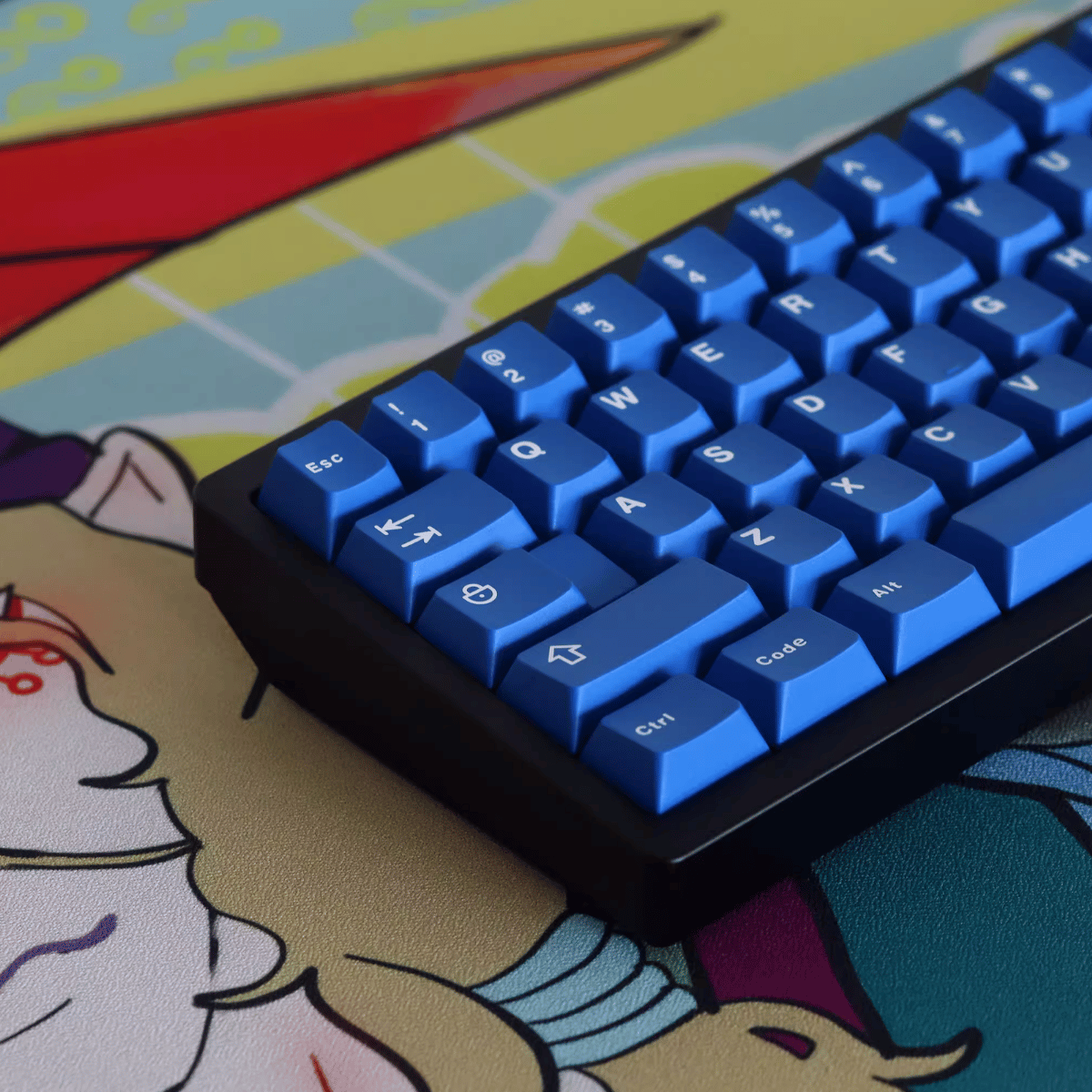 Keycap Aifei ABS Classic Blue ABS Double-shot Cherry Profile