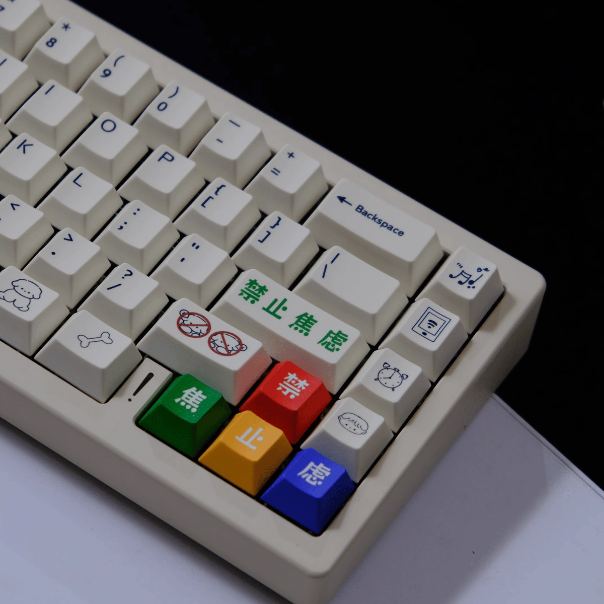 Keycap Puppies PBT Dye-sub Cherry Profile